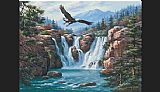 Sung Kim Canvas Paintings - Soaring Eagle